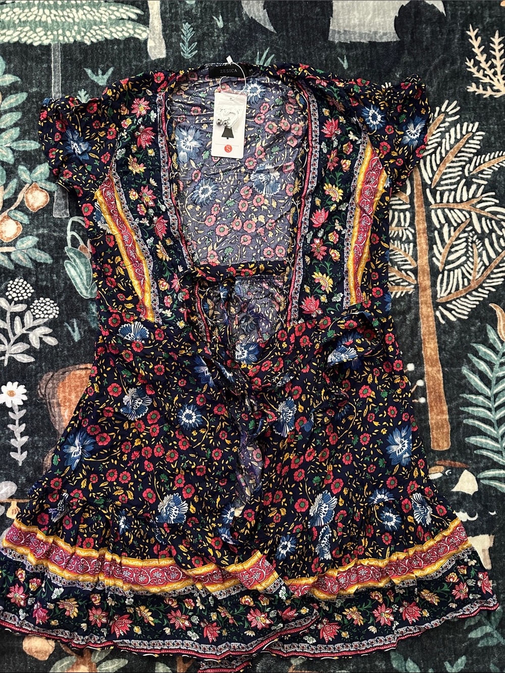 Floral Wrap Up Dress
